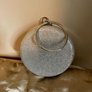 Elegant Silver Clutch Bag